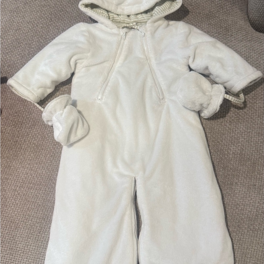 Cozy White Kids Puffer Jacket